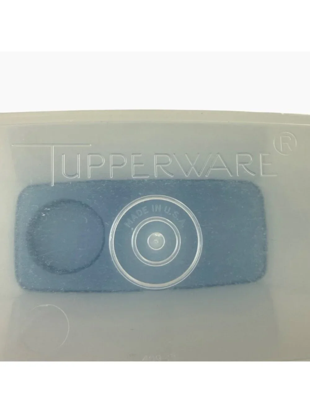 Vintage Tupperware Cereal Keeper 13 Cup #469 Bold N Blue Flip Top Lid 470 471